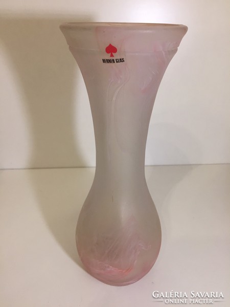 Jelzett opálüveg váza a Herner műhelyből (16)