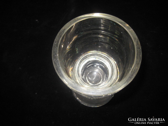 Biedermeier pohár , szép , csiszolt  , 8,5  x 15,5 cm