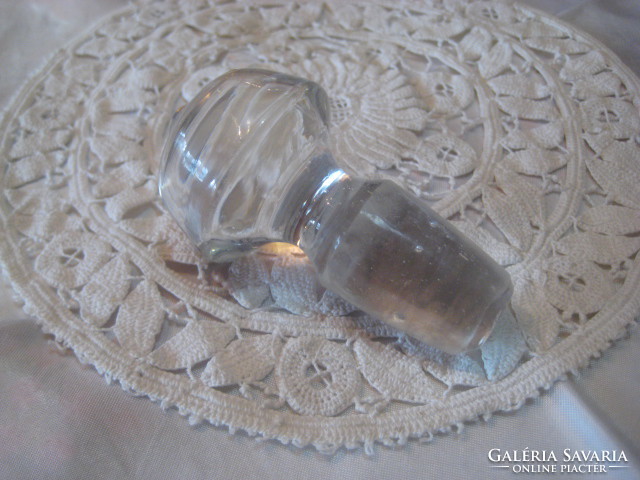Glass stopper, conical, 8 cm in total length, cone 2.1 x 2.2 x 3.5 cm long