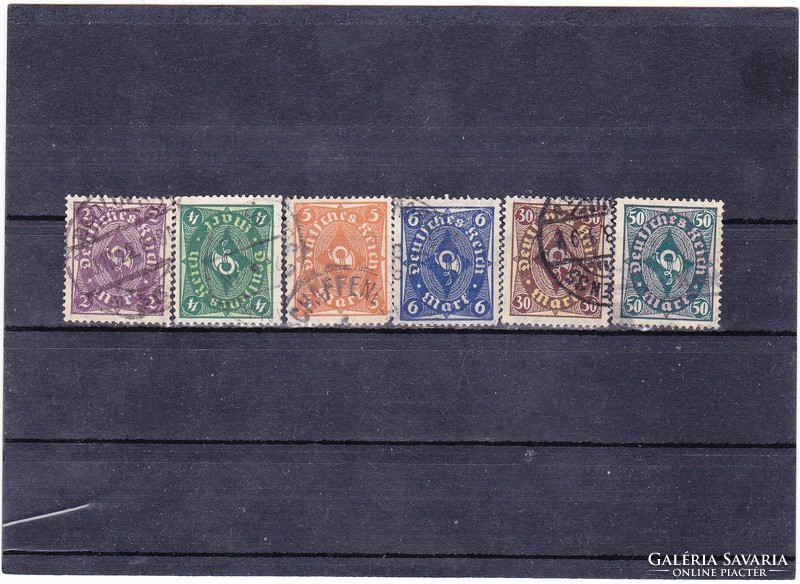 Német birodalom forgalmi bélyegek 1922-1923