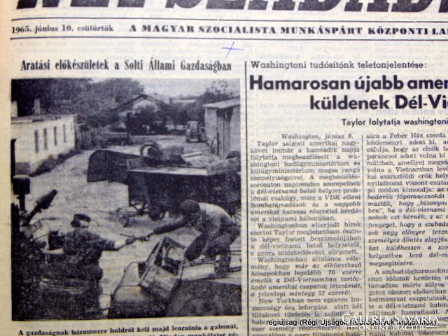 1965 június 10  /  NÉPSZABADSÁG  /  Régi ÚJSÁGOK KÉPREGÉNYEK MAGAZINOK Ssz.:  14863