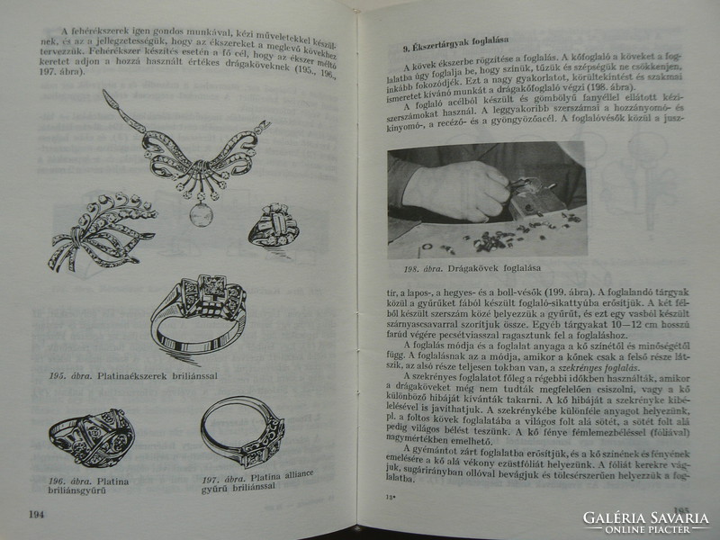 Goldsmiths, precious metal industry, fashion jewelry making, Sándor Pallai 1983, book in good condition