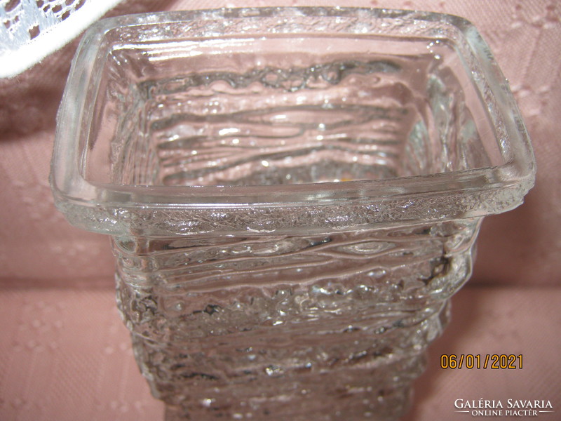 Oberglas art glass jég üveg váza