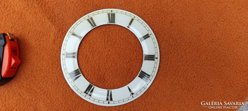 Enamel clock face, weight-driven clock .1,2, Heavy wall clock.