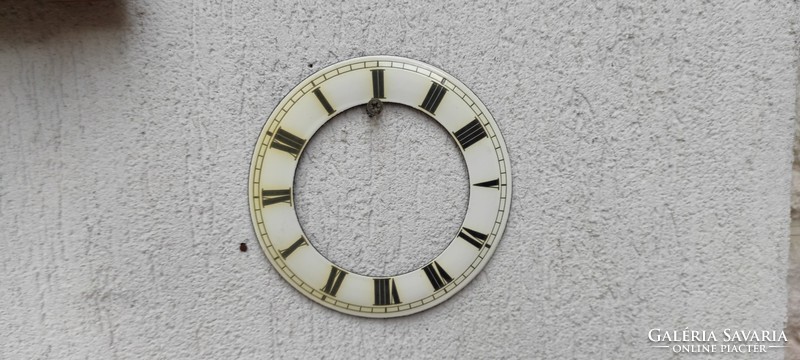 Enamel clock face, weight-driven clock .1,2, Heavy wall clock.