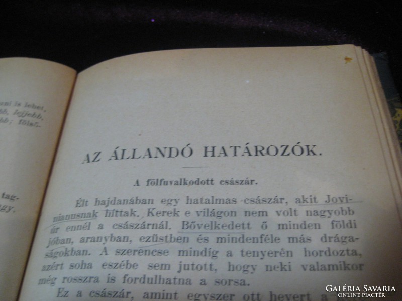 Book of Hungarian grammar at school, written by József Szinnyei in 1906