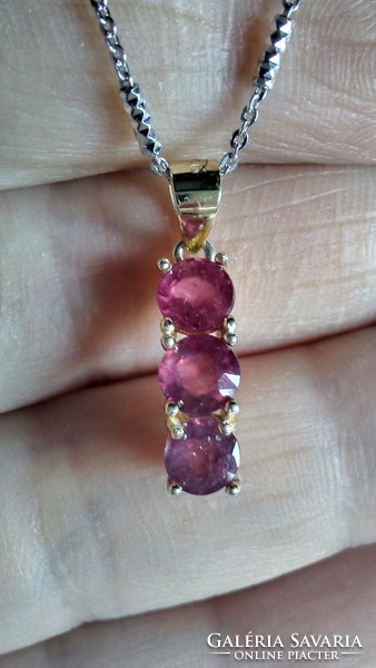 Discounted! Ruby 925 silver pendant