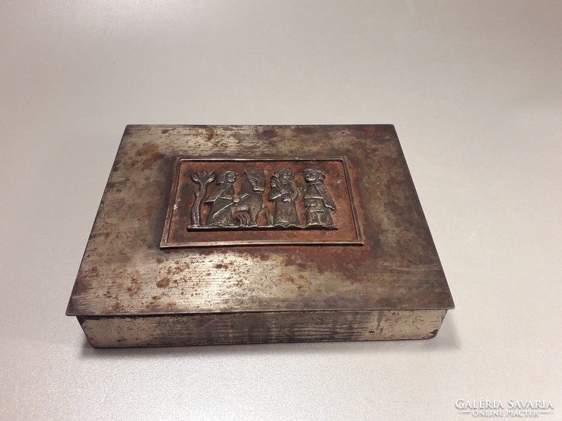 Tevan margit metal ornament box unmarked