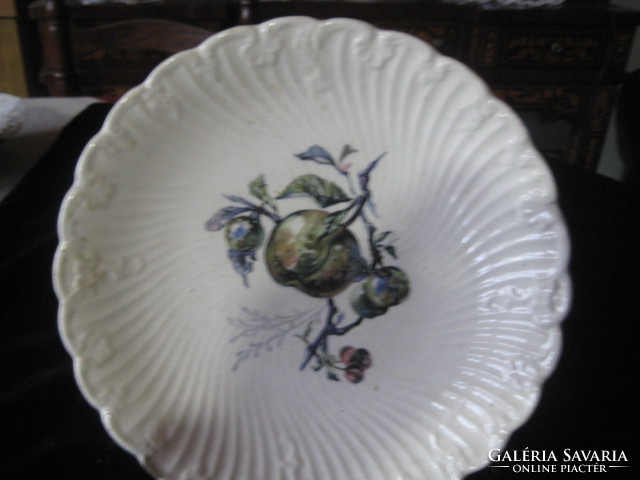 Wilhelmsburg, antique fruit bowl from the early 1800s, with some minor glaze defects
