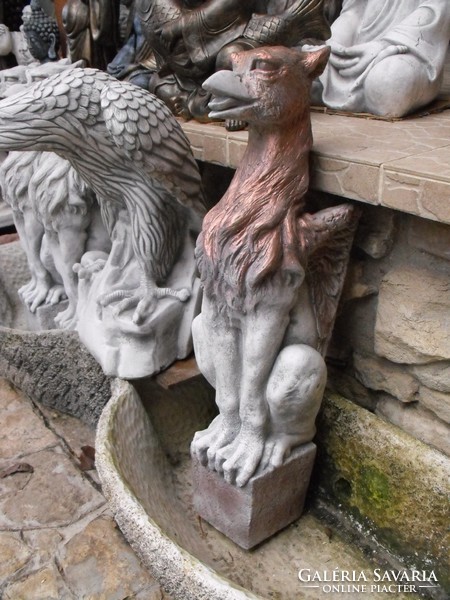 Rare frost-resistant artificial stone. Not concrete! Large 70cm griffin statue coat of arms animal not eagle and dragon