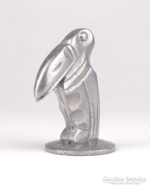 1C850 Art deco marabu fém szobor 5 cm