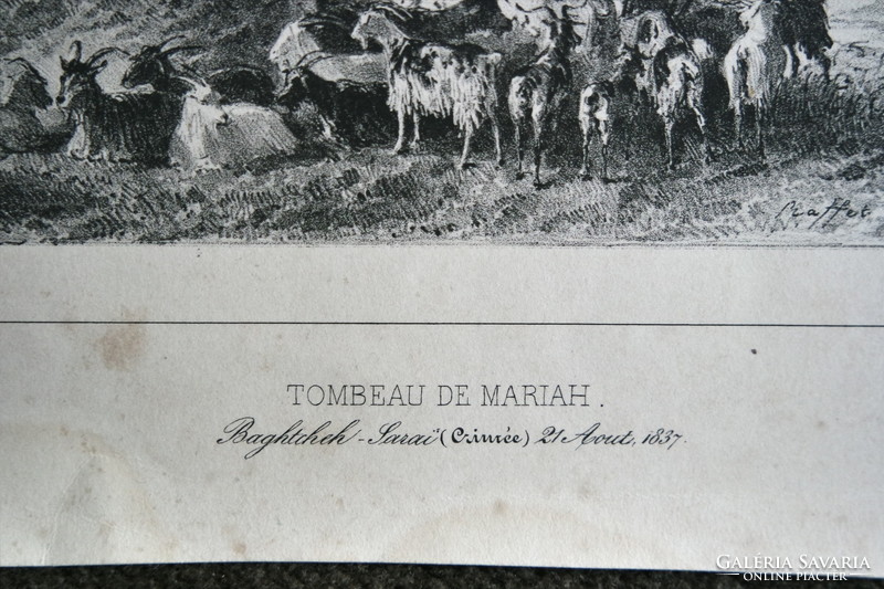 After Auguste Raffet engraved by Auguste Bry Tombeau de Mariah