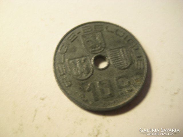 Belgium  10 centimes  1945  . zink