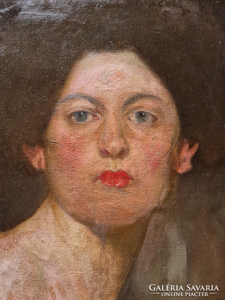 Bertalan Karlovszky - female portrait