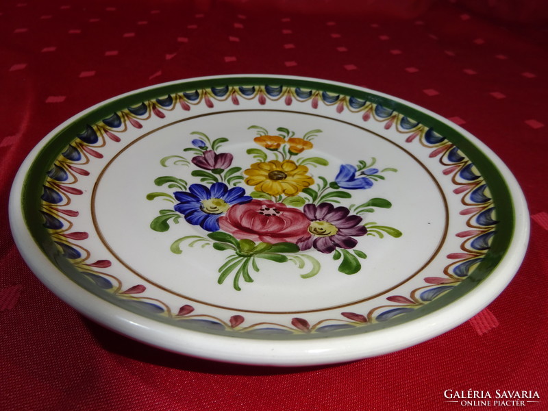 Wechsler German porcelain, hand-painted mini wall plate, diameter 15.5 cm. He has!