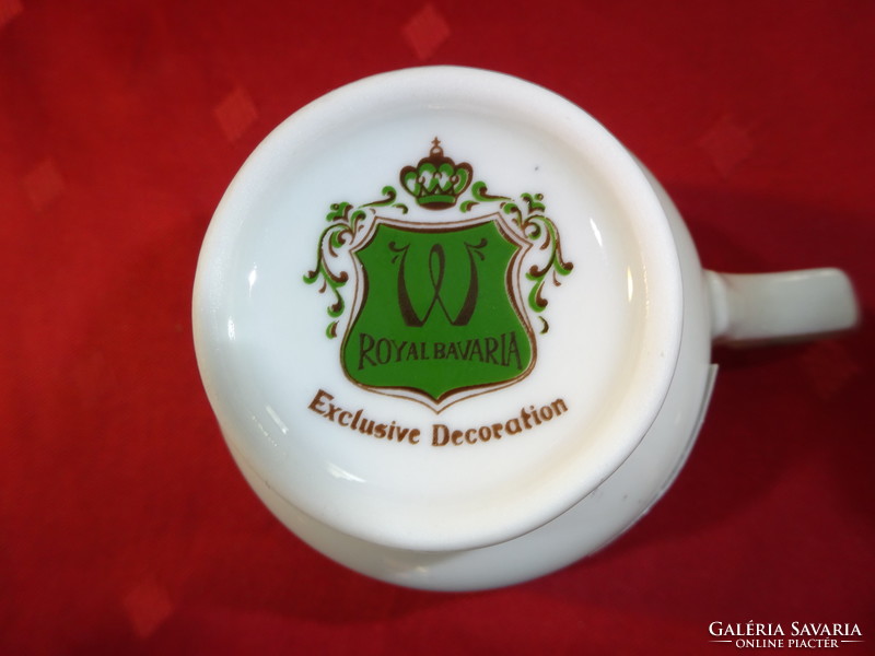 ROYAL Bavaria német porcelán kávéscsésze, exclusive decoration. Átmérője 7,7 cm. Vanneki!