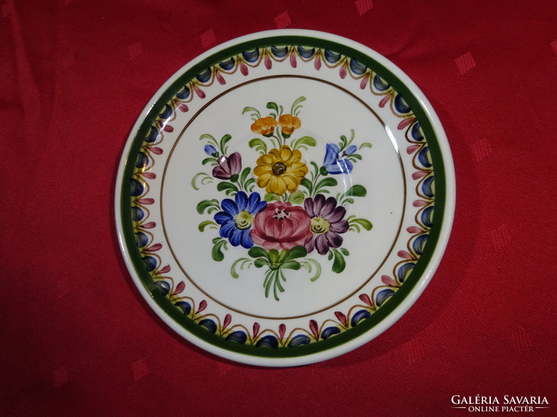 Wechsler German porcelain, hand-painted mini wall plate, diameter 15.5 cm. He has!