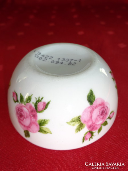 German porcelain, mini table centerpiece with rose pattern. He has!