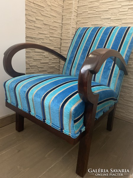 ! Unique art deco armchair, renovated!