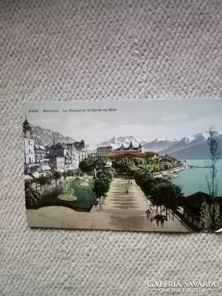2 db régi képeslap (Montreux)
