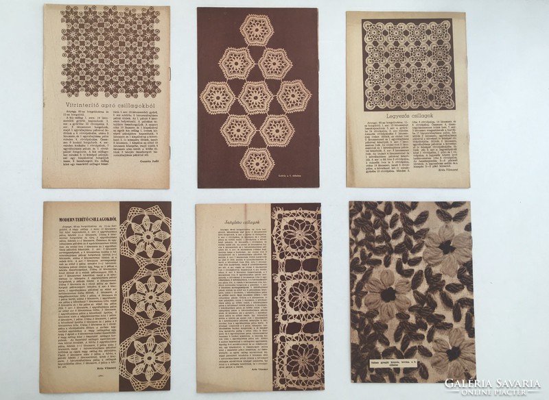 This is fashion, 1963. Handicraft supplement 6 pieces (January, March, April, June, August, October)