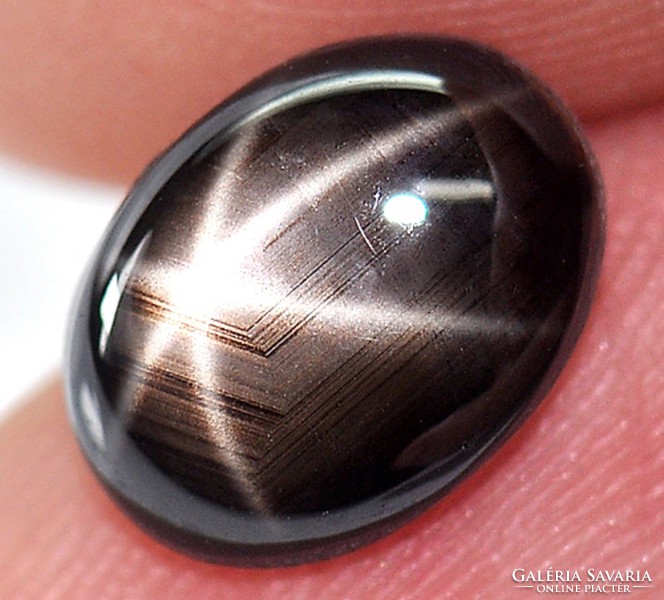 Real, 100% natural dark brown star sapphire gemstone 2.83ct! (Opaque)