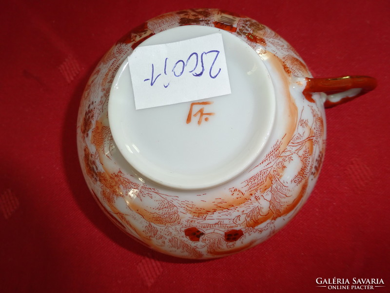 Japanese quality porcelain teacup with a diameter of 8.5 cm. He has!
