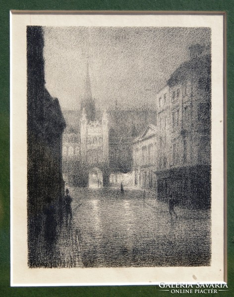 Thomas Robert Way (1861-1913): Exterior, 1899 - antik, eredeti litográfia