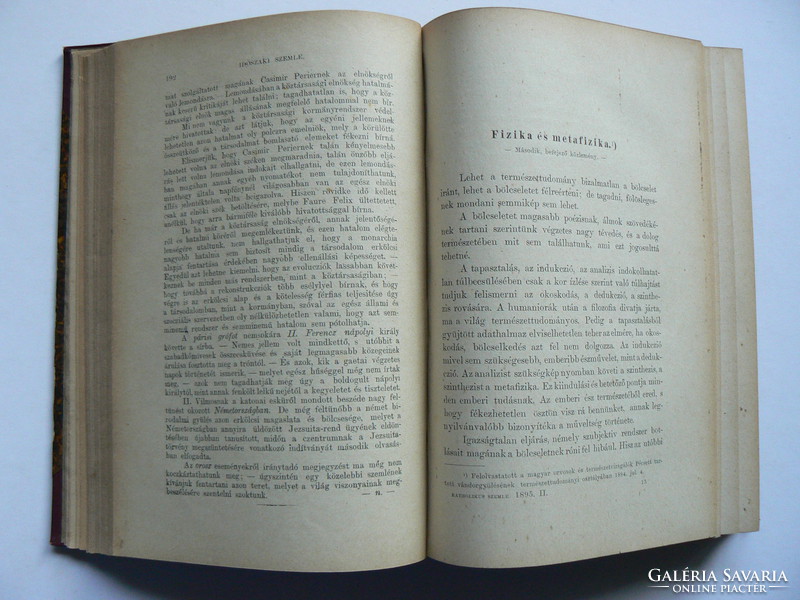 Catholic review, dr. ákos Mihályfi 1895, (rarity) book in good condition