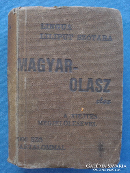 Antik, Lingua Liliput magyar - olasz szótár (1910-1920)