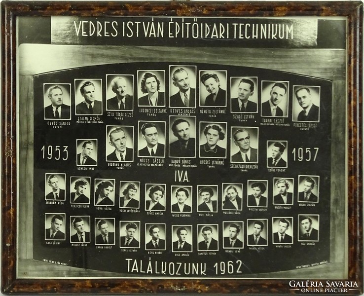 0L910 Régi SZEGEDI VEDRES tablókép 1953-57