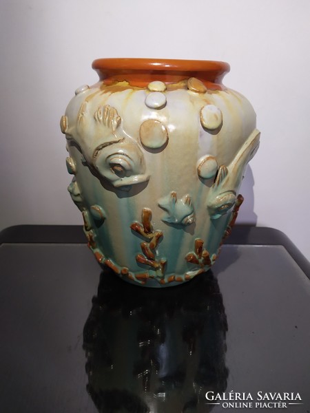 Komlós testvérek ritka art deco váza