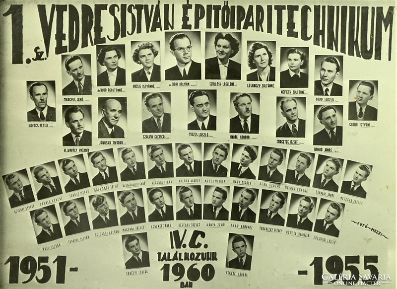 0L913 Régi SZEGEDI VEDRES tablókép 1951-55