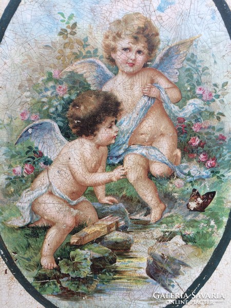 Angelic antique iron children's bed