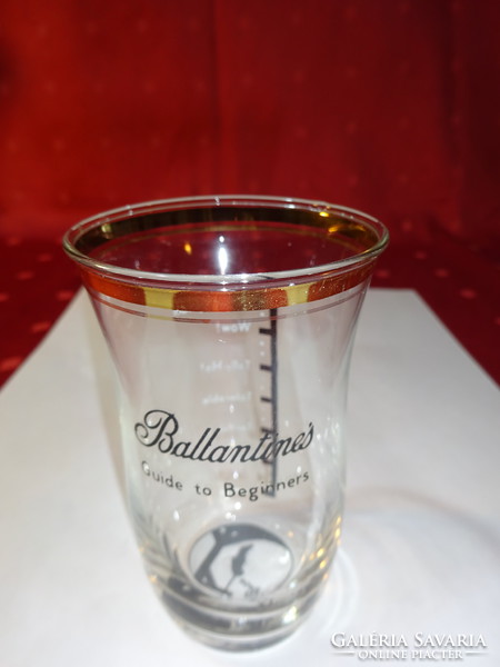 Funny ballantines glass, look at your ass, hanged man. Its height is 9 cm. He has!