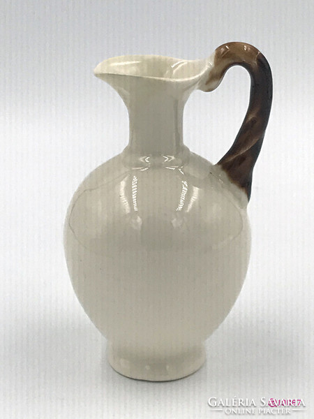 Zsolnay or fischer, antique miniature jug from the late 1800s. Rare, collectible piece.