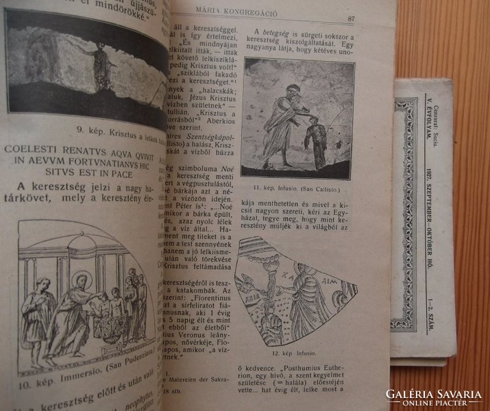 Mária Kongregáció - hitbuzgalmi havi közlöny 1927-1928 - 16 db képekkel