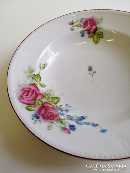 Fali tányér rózsa mintával