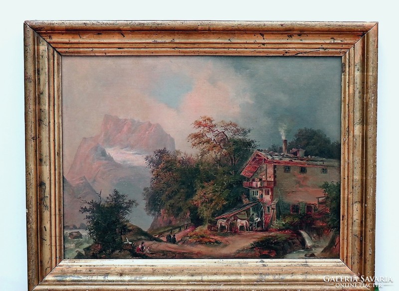 Kitűnő festmény, XIX. sz., Fritz von Kamptz?