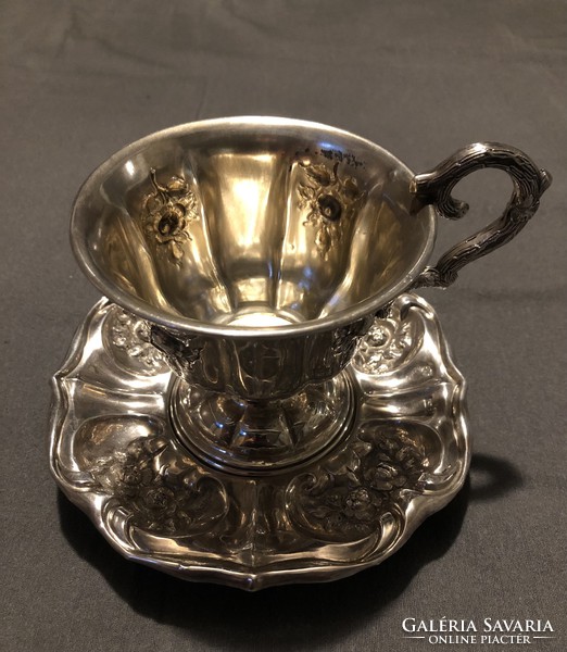 Antique Viennese silver teacup! 1880