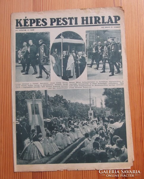 Kepes Pest newspaper 1936-1937 (9 pieces)