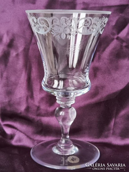 I got it down !!! J. & L. Lobmeyr, Vienna Wine Glass Baroque Model Stefan Rath, 1905
