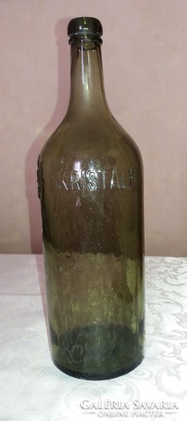 Régi "Kristály" címeres ásványvizes üveg palack