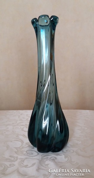 Gyönyörű üveg muránói váza 28cm. hibás