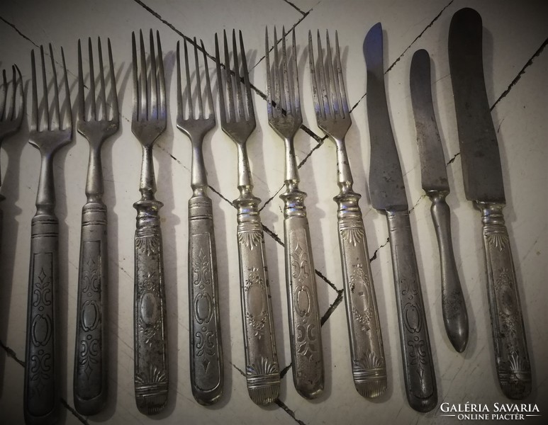 Antik, régi evőszközök, villa, kés