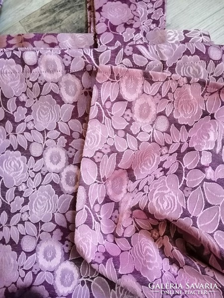 Blackout curtains, each 240 cm high, 140 cm wide, purple rose