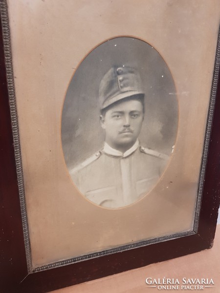 Nice old soldier photo, portrait.
