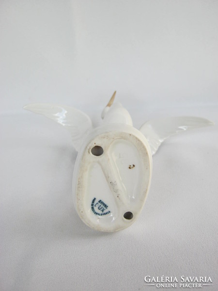 Royal dux porcelain bird crane or heron