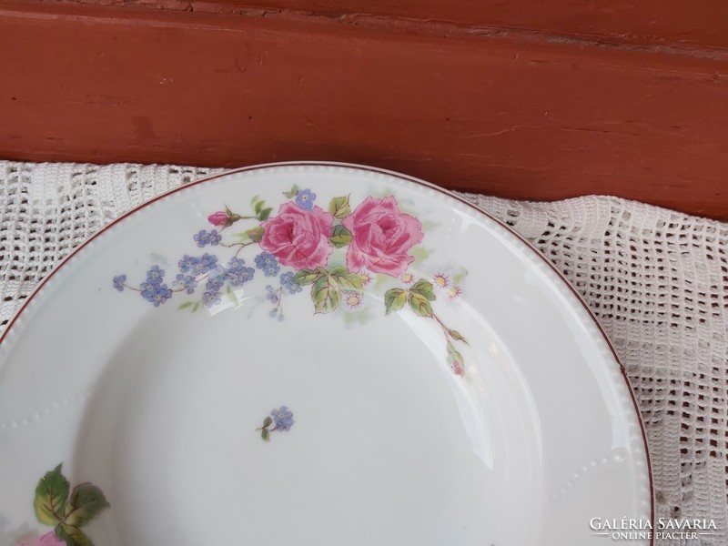 Beautiful floral wall plates plates wall plate porcelain rosy floral collection piece