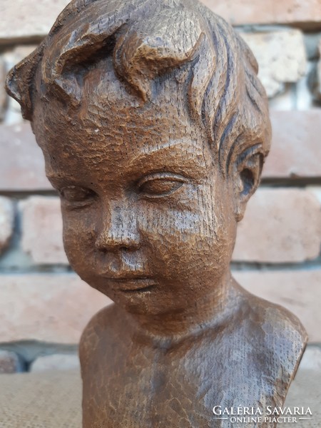 Kid head sculpture, kid head study, bust